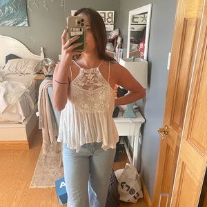 Abercrombie and fitch white tank